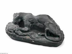 Panther And Carcass — Edward Kemeys