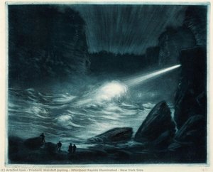 Whirlpool Rapids Illuminated - New York Side — Frederic Waistell Jopling