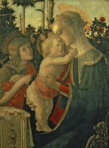 Madonna And Child With St. John The Baptist - — Sandro Botticelli