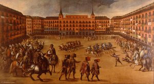 Festivities In The Plaza Mayor — Juan De La Corte