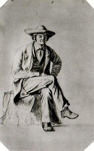Study Of A Figure 7 — George Caleb Bingham