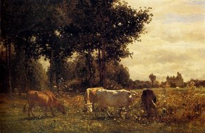 Cows Grazing — Constant Troyon