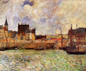 Harbour Scene, Dieppe — Eugène Henri Paul Gauguin, Post-impressionism