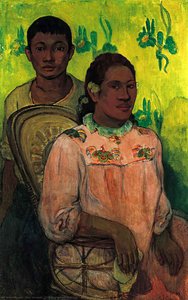 Tahitian Woman And Boy — Eugène Henri Paul Gauguin, Post-impressionism
