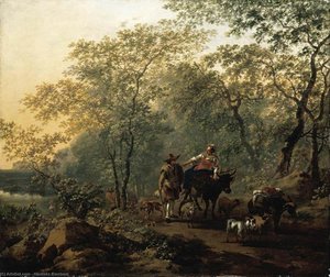 An Italianate Landscape — Nicolaes Pietersz Berchem