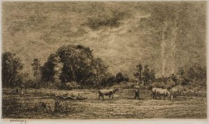 Moonrise 1 — Charles-françois Daubigny