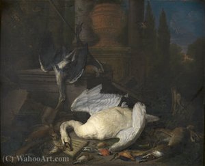 Still life with swan