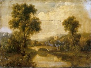River Landscape — George Smith, Romanticism
