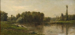 Les Bords De L'oise (titre Attribué) — Charles-françois Daubigny
