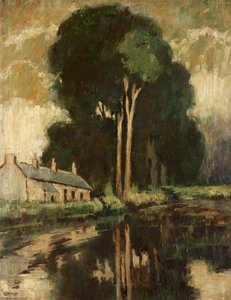 Trees On The Lagan Near Shaw’s Bridge — William Conor