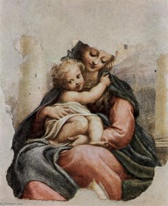 Madonna Della Scala, Fragment — Antonio Allegri Da Correggio