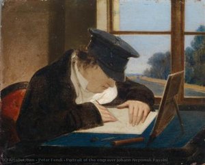 Portrait of the engraver Johann Nepomuk Passini