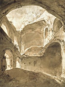 Interior Of An Ancient Ruin — Bartholomeus Breenbergh, Dutch Golden Age