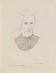 (Study for the Three Presidents from Tennessee) Drawing of Andrew Jackson for a Bas relief Sculpture to Be Installed in the Federal District Courthouse, Nashville, Tennessee