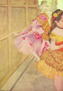 Dancer Against A Stage Flat — Edgar Degas