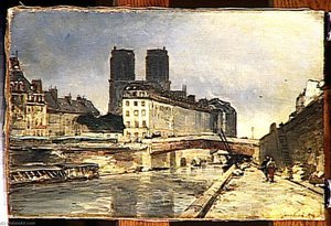 Notre Dame De Paris — Johan Barthold Jongkind, Impressionistic Landscape