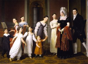 The Nathanson Family — Christoffer Wilhelm Eckersberg