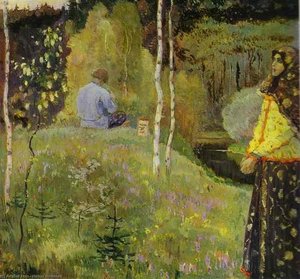 Reedpipe — Mikhail Nesterov, Symbolism