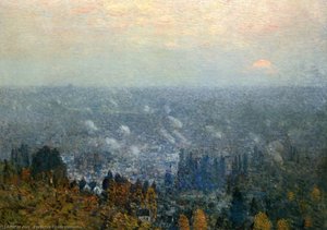 Mount Hood And The Valley Of The Willamette — Frederick Childe Hassam