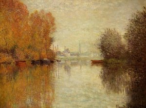 Autumn On The Seine At Argenteuil — Claude Monet, Impressionism