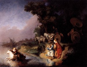 The Abduction Of Europa — Rembrandt Van Rijn, Baroque Painting