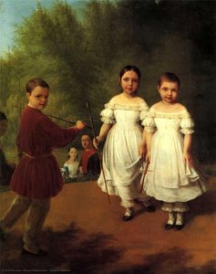 Panaevs Children — Alexei Venetsianov