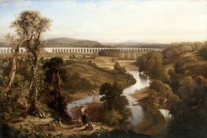 Viaduct Over The River Almond, West Lothian — David Octavius Hill