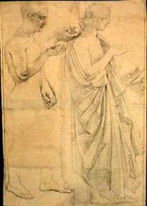 Two Studies Of Virgil — Jean-auguste-dominique Ingres, Neo-classicism