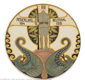 World War I Dutch Ivora Neutrality Plate — Pieter Van Der Want