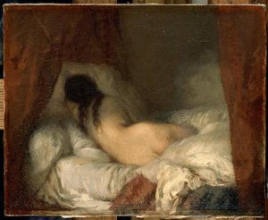 Femme Nue Couchée — Jean-françois Millet, Contemporary Realism