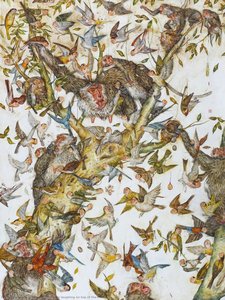 Birds Are Laughing On Top Of The Tree — Mu Pan