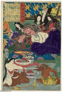 Shutendôji — Tsukioka Yoshitoshi, Ukiyo-e