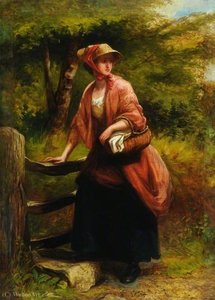 At The Stile — Edward Charles Barnes