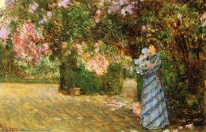 Mrs. Hassam At Villiers-le-bel — Frederick Childe Hassam, Impressionist Landscape