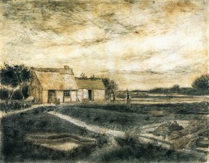 Barn With Moss-covered Roof — Vincent Willem Van Gogh, Post-impressionism