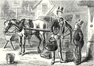 Sam Looked At The Fat Boy With Great Astonishment — Hablot Knight Browne