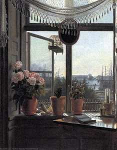 View From The Artist's Window — Martinus Christian Wesseltoft Rørbye, Danish Golden Age