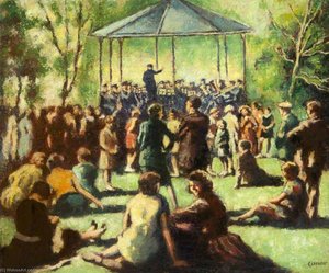 Music In The Park (botanic Gardens, Belfast) — William Conor, Realism