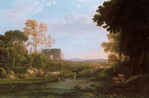 Pastoral With The Arch Of Constantine — Claude Lorrain (claude Gellée), Baroque