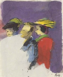 Three Spectators — Emile Nolde