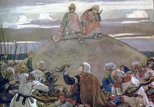 Funeral Feast For Oleg — Victor Vasnetsov