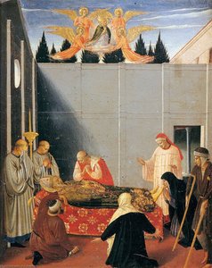 The Story Of St Nicholas: The Death Of The Saint — Fra Angelico, International Gothic