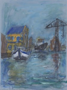 Old Shipyard Groenland With Crane At Wittenburg, Amsterdam — Paul Werner