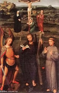 Archangel St Michael, St Andrew And St Francis Of Assisi — Adriaen Isenbrant, Northern Renaissance