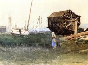 The Fisher Girl, Nantucket — Dennis Miller Bunker