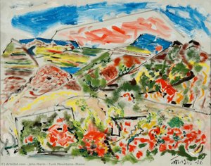 Tunk Mountains, Maine — John Marin, American Modernism