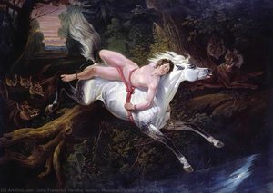 Mazeppa Pursued by Wolves