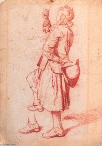 A Man With One Knee Raised — Jan Josef Horemans The Elder
