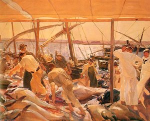 The Tuna Catch - Ayamonte — Joaquín Sorolla Y Bastida, Impressionist Realism