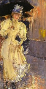 A Rainy Day, New York — Frederick Childe Hassam